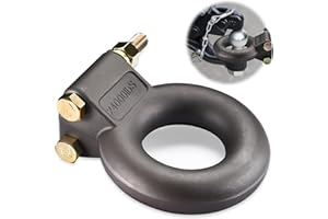 GADFISH Pintle Hitch Lunette Ring, Forged Steel Pintle Hitch with Lunette, Tow Eye - Trailers and Towing Accessories