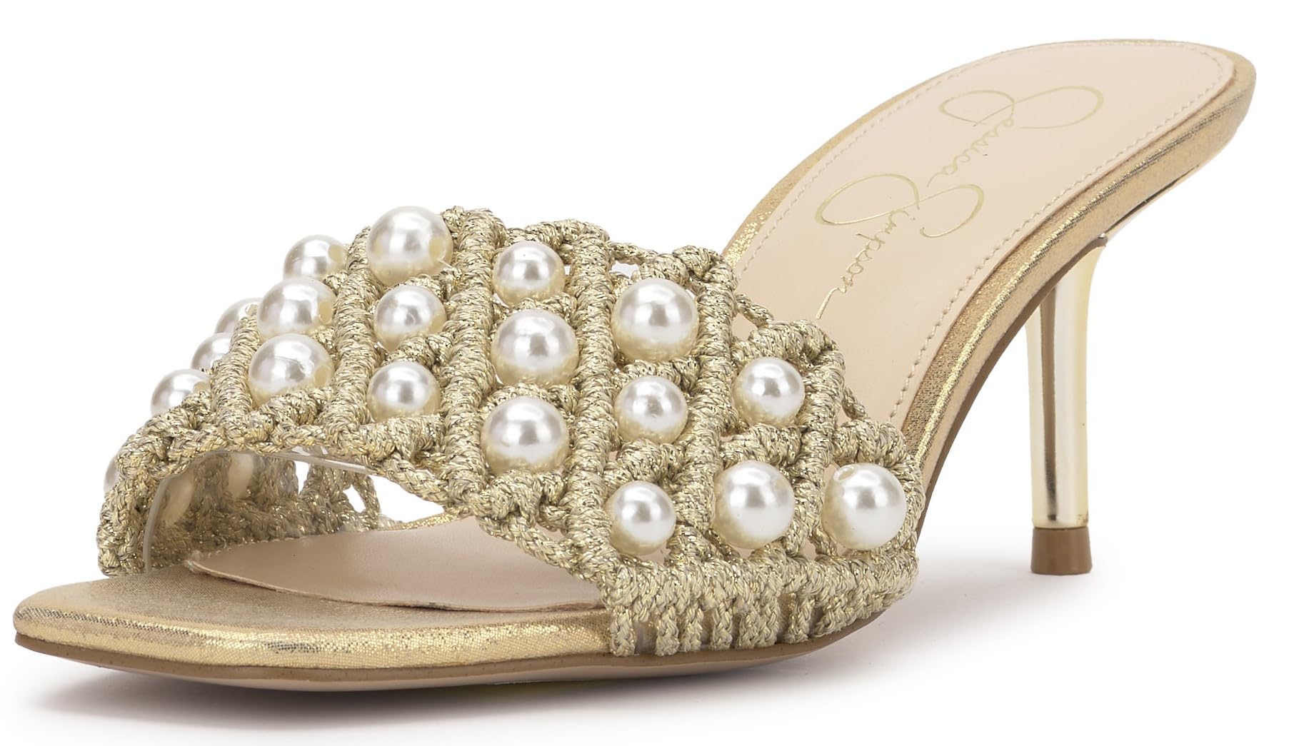 Photo 1 of Jessica Simpson Women's Cameleah Heeled Sandal, Soft Gold, 6.5