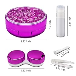 Vastsoon Contact Lens Case, Cute Travel Size Eye