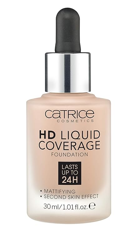 catrice hd liquid coverage foundation 010 light beige