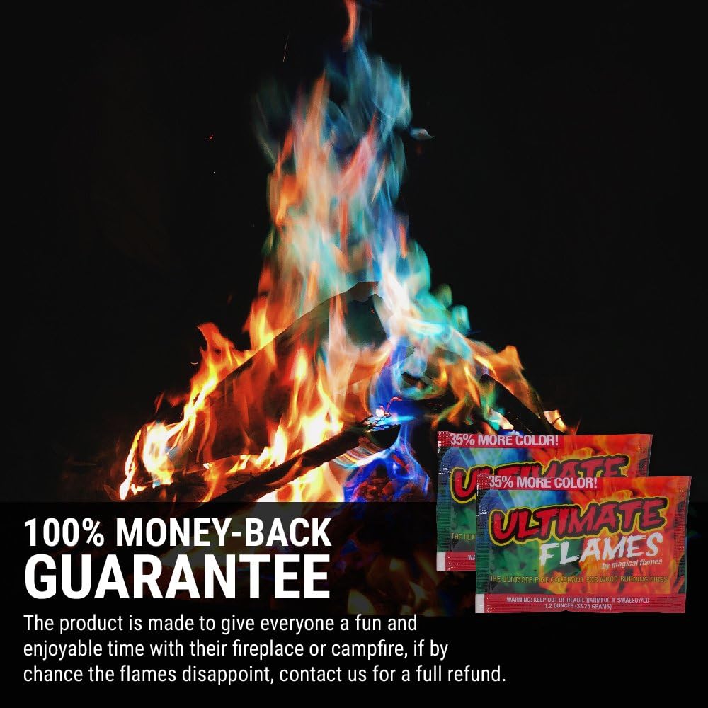 Magical Flames Ultimate Flames Color Your Fire! Now 35% Bigger and Better! (12) : Garden & Outdoor