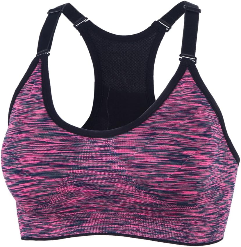 YEYELE Women 1or 3 or 5 Pack Medium Support and Removable Pad Tank Top Racerback Sports Bra
