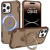 GaoBao for iPhone 14 Pro Max Case with Invisible Kickstand [Compatible with MagSafe] [Military Grade Protective] [Slim Fit] Cover Accessories Phone Case for iPhone 14 Pro Max 6.7 Inches, Khaki