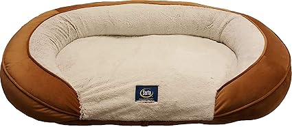 Amazon Com Serta Oval Couch Camel Large Pet Supplies