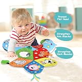 Vicloon Tummy Time Pillow Baby Toy Black White High Contrast Detachable Support view 6