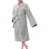 Alpine Swiss Blair Womens Cotton Terry Cloth Bathrobe Shawl Collar Velour Spa Robe