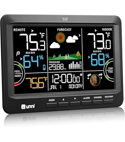 thumbnail: Ambient Weather WS-10-X4 Draadloze Thermo-hygrometer - Met 4 Externe Sensoren, Binnen/buiten