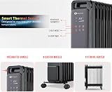 PureMate 2500W 11 Fin Oil Filled Radiator Digital Touch Eco Mode 3 Heat view 2