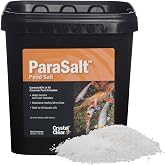 CrystalClear ParaSalt Rock Salt Crystals for Pond &amp; Water Garden, 10 lbs | Natural aquatic additive, fish parasite control with beneficial stress reducing slime coat treatment koi, plants &amp; pet safe