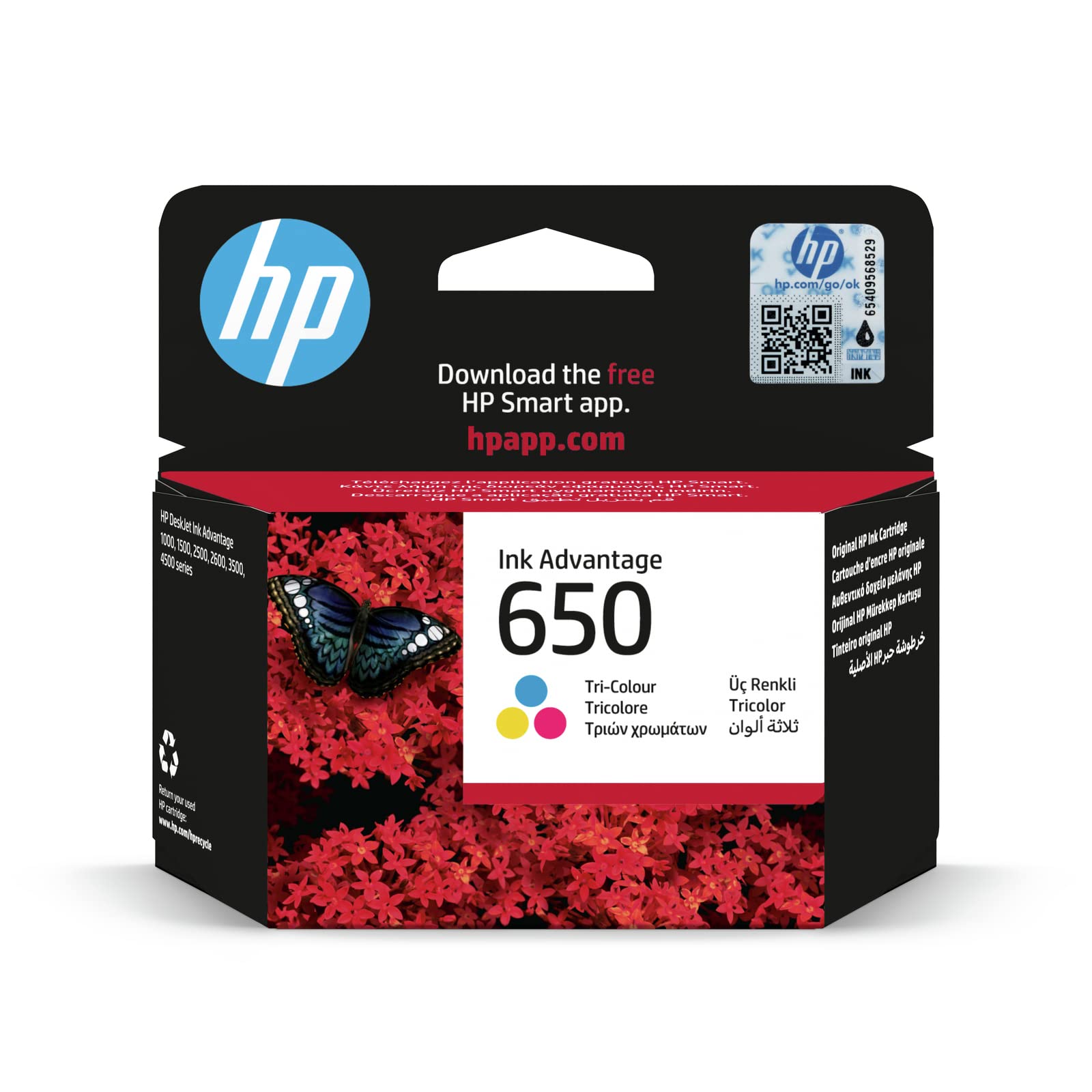 HP CZ102AE Inkjet Cartridge, Cyan/Magenta/Yellow
