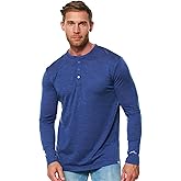 Merino Wool Base Layer Mens - 100% Merino Wool Shirts for Men Thermal Underwear Long Sleeve T-Shirt for Hiking Hunting