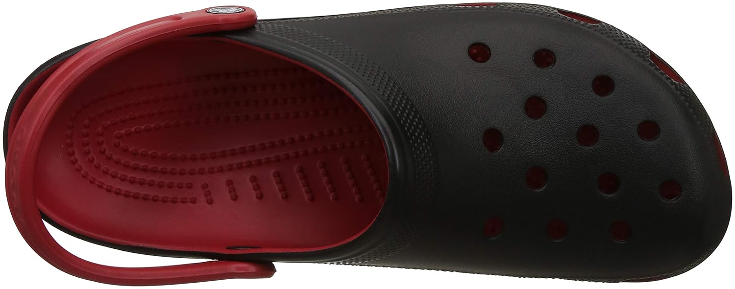 crocs unisex adult classic carbon graphic clg red