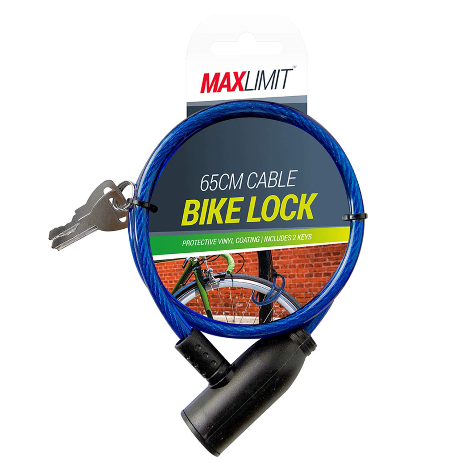 Max Limit Cable Bike Lock (Blue)