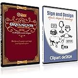 Sign Clipart, Design Elements, Scrolls, Floral, Flourishes, Ornamental Panels Frames Vinyl Cutter Plotter Vector Clip Art Ima