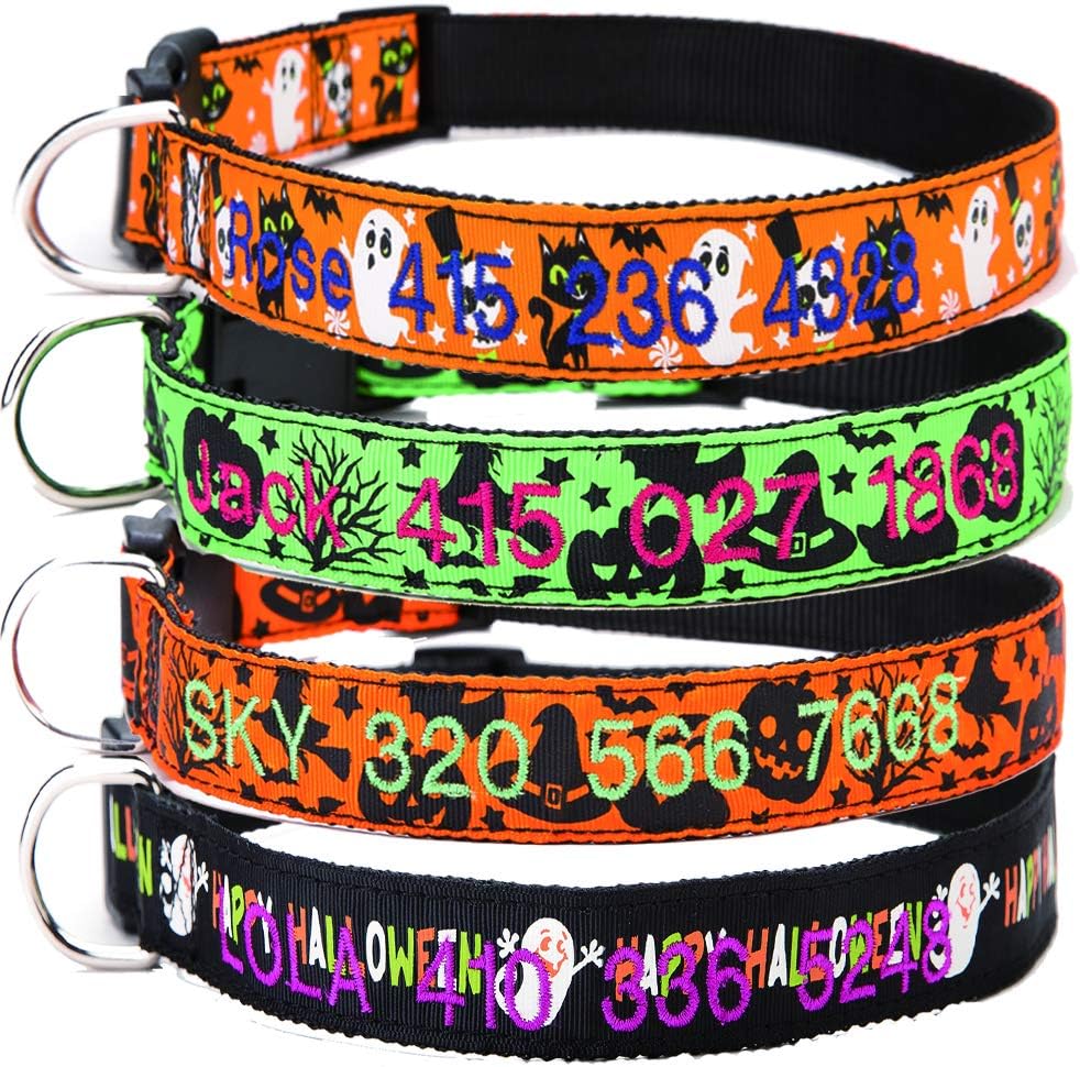 embroidered dog collars amazon