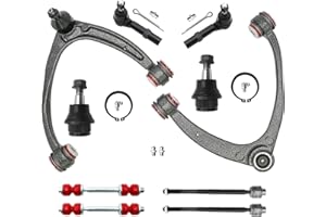 SKUCH 4X4 ACCESSORIES Front End 10pc Suspension Kit for 2007-2013 Chevy Silverado Sierra Yukon Suburban 1500 Avalanche Tahoe Escalade ESV EXT, Upper Control Arm Lower Ball Joints Tie Rods Sway Bars Replacement(10pc Set)