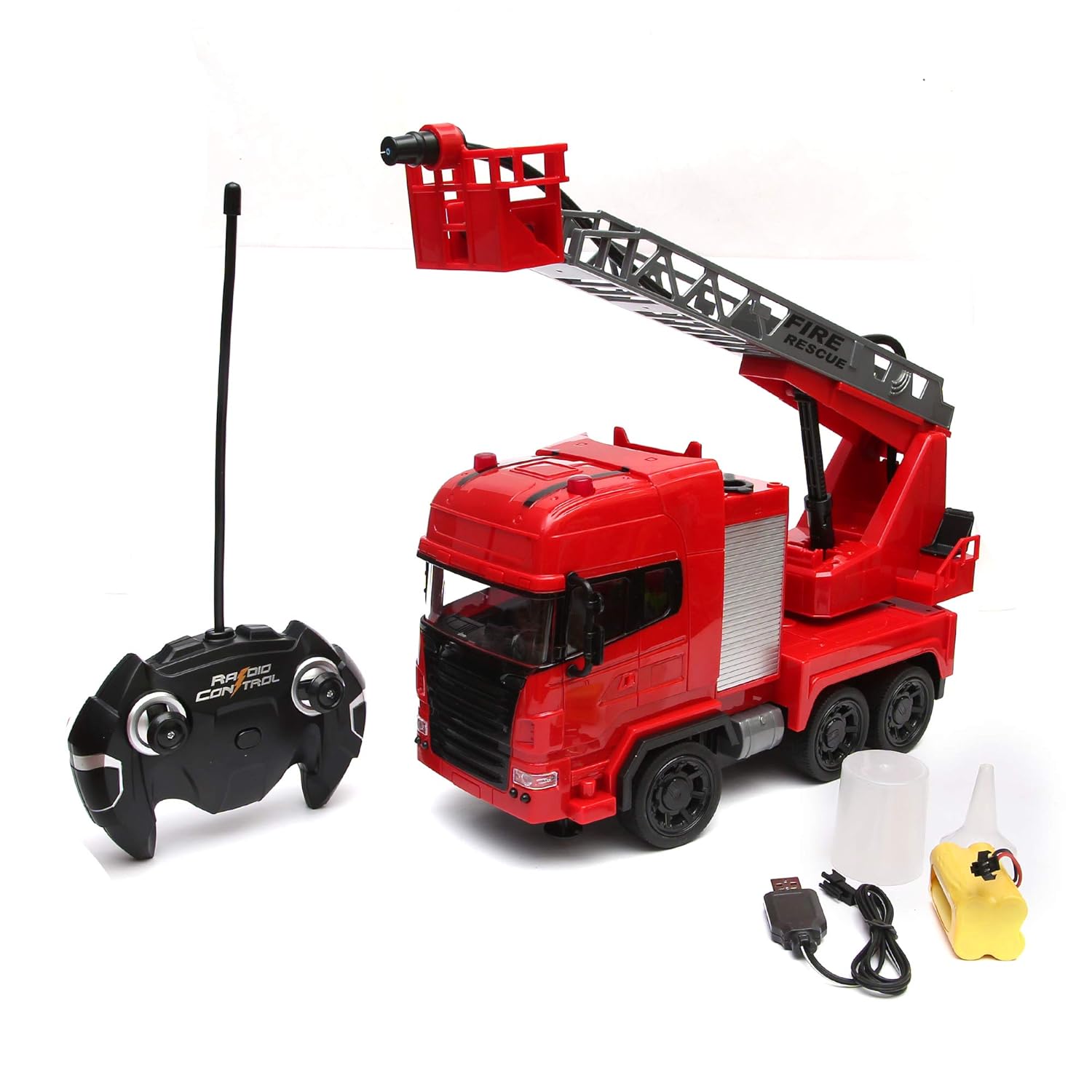 remote control fire truck that sprays water
