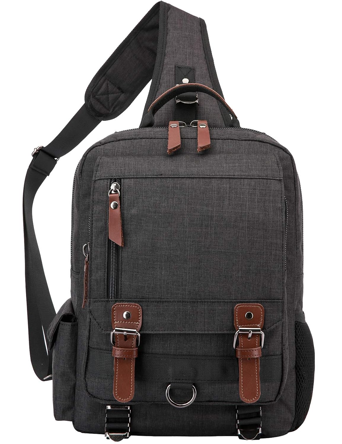 jiao miao canvas shoulder backpack