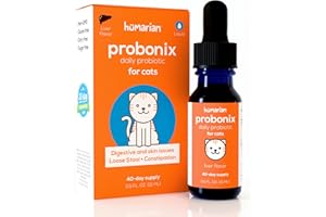 Humarian Probonix Liquid Probiotics for Cats - 8-Strain Cat Probiotic Drops to Fortify Feline Gut Health, Dental Health, Immu