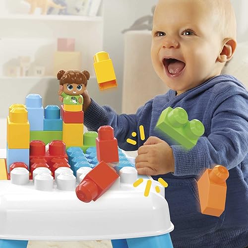 Mega BLOKS Fisher-Price Toddler Blocks Toy Set, Build 'n Tumble