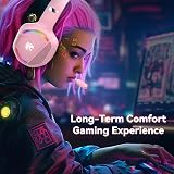 IMYB Gaming Headset with Microphone Pink 50mm Driver 7.1 USB Amp view 4