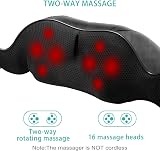 AERLANG Neck Massager Shiatsu with Heat Back Shoulder Pain Relief view 3