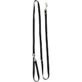Blue-9 Hands Free Dog Leash, 6 ft Adjustable Lead, 2 Attachment, Black, M/L