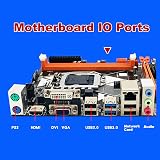 Lodokdre B75 Desktop Motherboard M.2 NVME LGA 1155 DDR3 for i3 i5 CPU Cable view 5