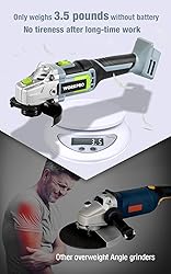 WORKPRO 20V Cordless Angle Grinder Kit, 4-1/2
