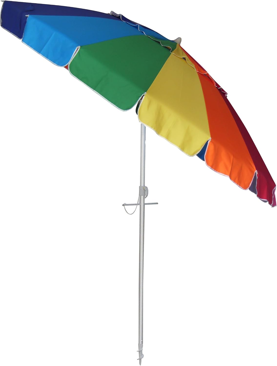 Amazon Com Bayside21 8 Rainbow Tilt Beach Umbrella Sports Fan Golf Umbrellas Garden Outdoor