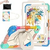 Auizotl Case for iPad (A16) 11th/10th Generation 2025/2022,10th Generation i Pad Case with 360° Rotating Stand Screen,Heavy Duty Shockproof Cover for iPad 11.0/10.9 Inch C ase,Colorful