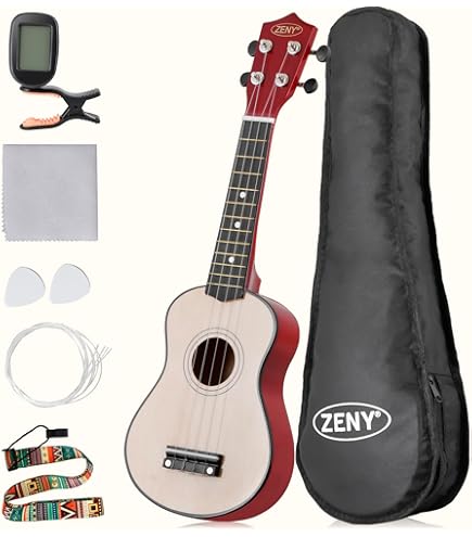 Amazon.com: ZENY Soprano Ukulele for Beginners 21 Inch Ukelele Kit