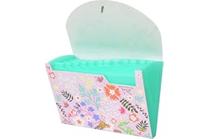 CNK File Folders Organizer with 13 Pockets Accordion Expanding Folder For Documents Receipt Document Paper Pocket Filing Products Accordian Important expandable holder files alphabetical Labels Letter