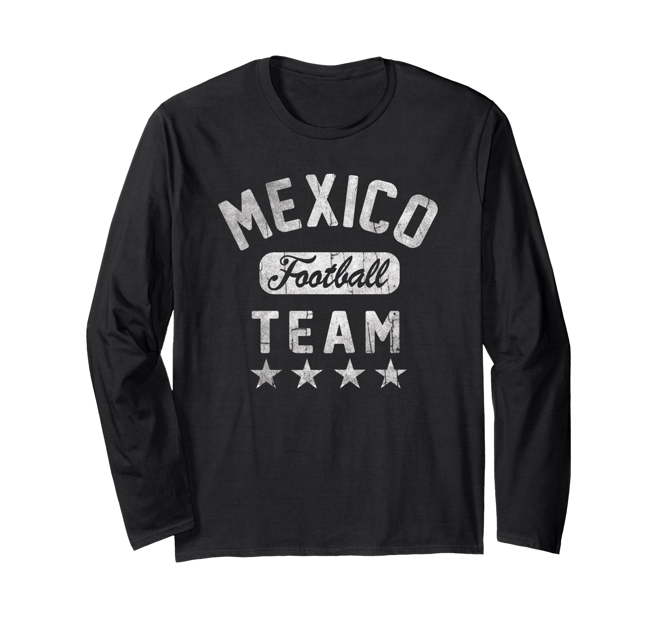 Mexico Football Team Faded Jersey Long Sleeve T-Shirt