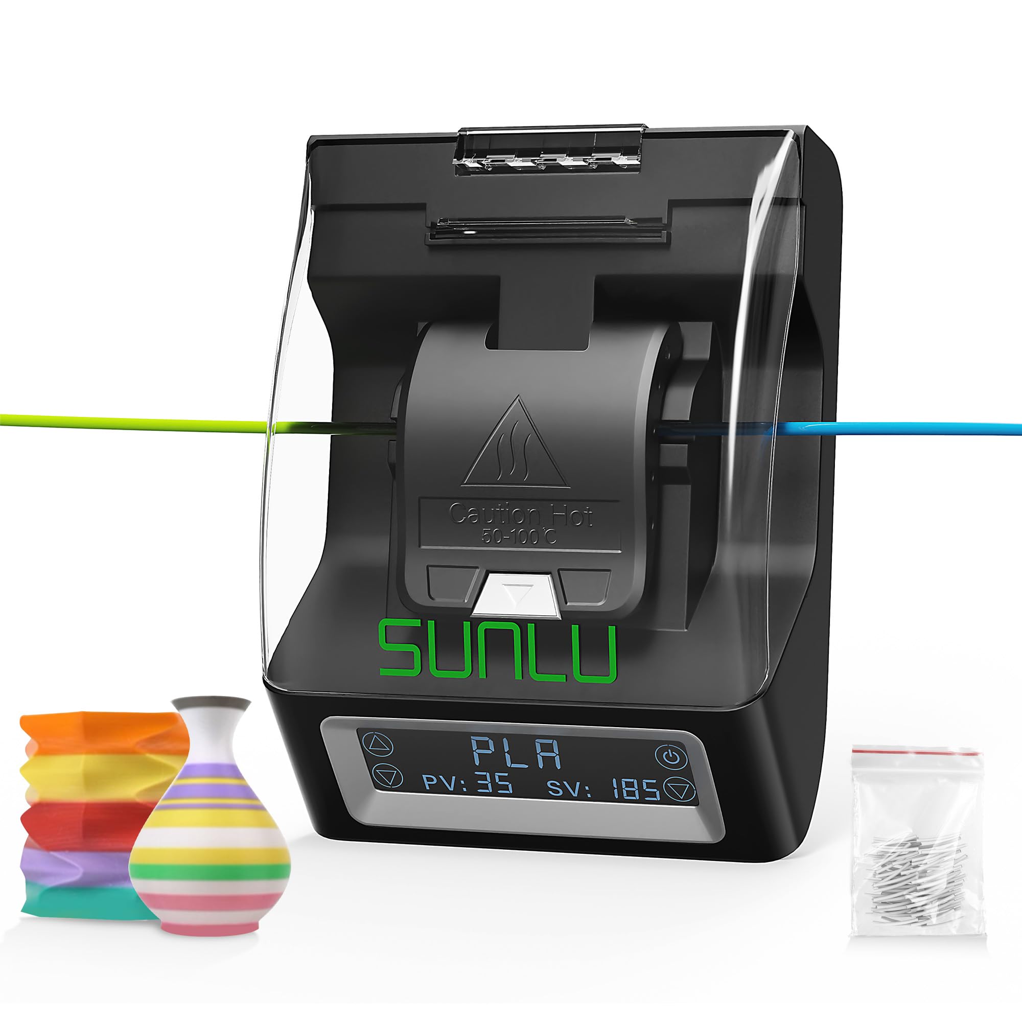 Photo 1 of SUNLU Filament Connector with 200Pcs PTFE Sleeve, Filament Splicer for 3D Printer Filament 1.75mm, Easy to Use, Fast Heating up to 240?, Thread Welder Compatible with PLA, PETG, and ABS