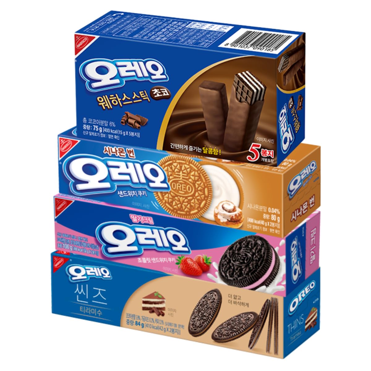 Mua Korean Snack Oreo Cookies Sandwich Crackers – 4 Pack Variety ...