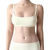 HRTSB Women's Cotton Bras - Wireless Unlined Sleep Bralette Comfortable Seamless Cami Bra
