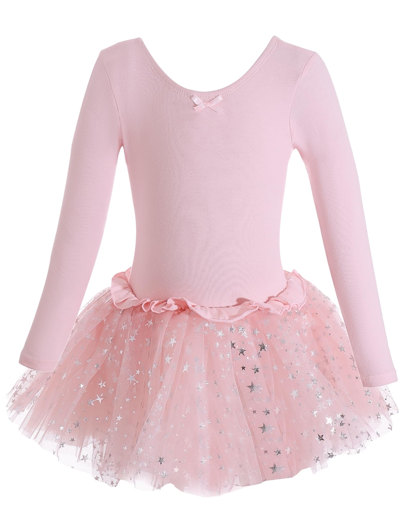 Photo 1 of Dancina Leotard Sparkle Tutu Dress Long Sleeve Future Ballerina First Ballet Class Gift 2T Ballet Pink