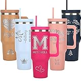 Personalized Tumbler with Handle, Custom 40oz