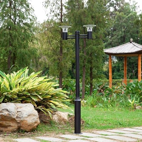 ailtb 2 luces solares poste luz