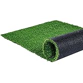 VEVOR Artifical Grass Turf, 4 x 6 ft Thick Grass Rug Indoor Outdoor, 1.38" Realistic Synthetic Grass Mat with Drainage Holes, Perfect for Patio Garden Lawn Home Backyard Dog Mats
