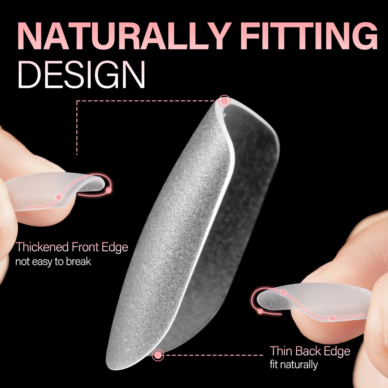 AILLSA Extra Short Square Nail Tips 450PCS Full cover Clear Nail Tips Matte No Need Files Upgraded Gel x Press on False Nail Tips for Nail Extension Fake Nail Tips Manicure 15 Sizes - Image 4