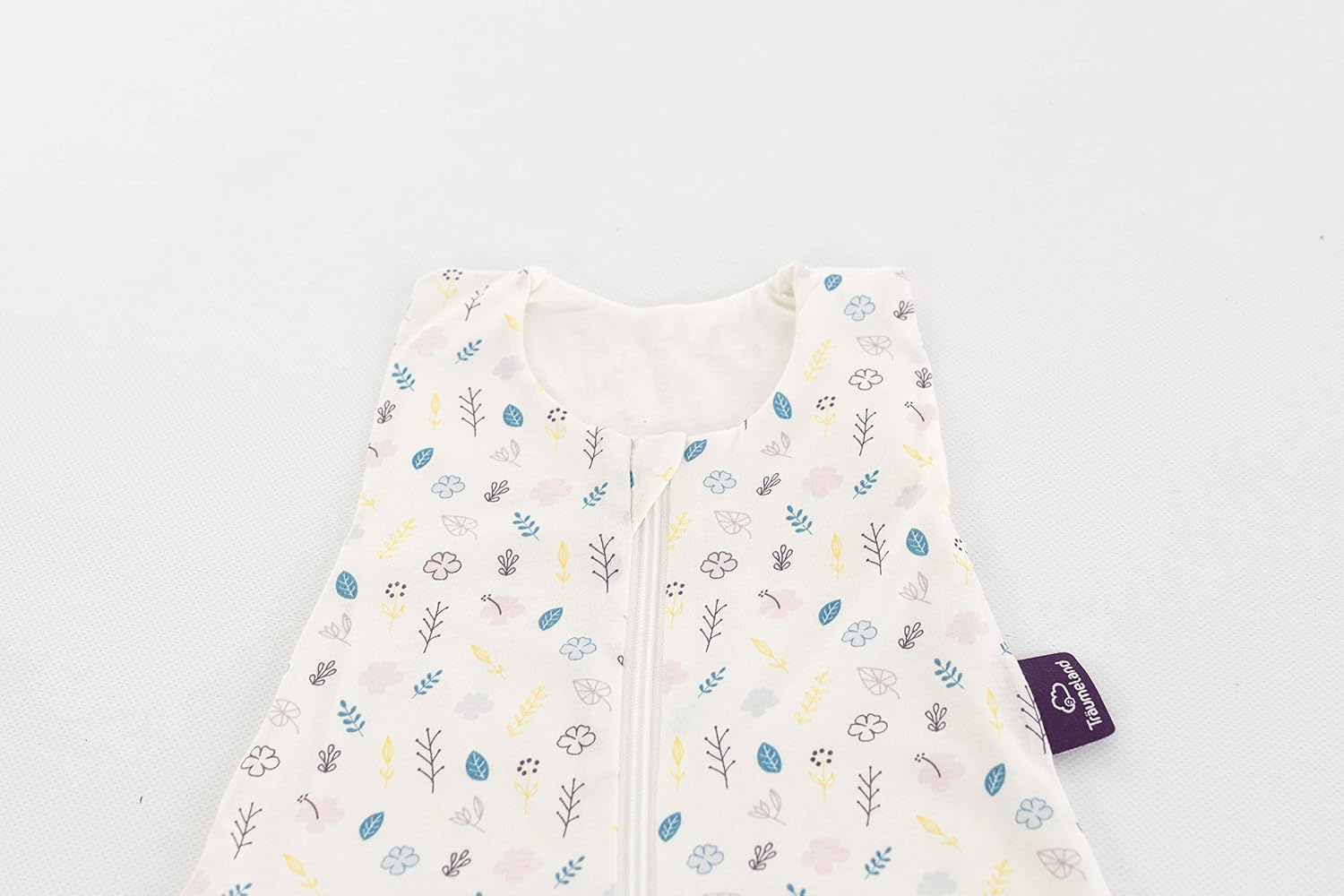 Träumeland S0200902 Summer Sleeping Bag LiebeMICH Cotton 60 cm Floral Design Without Optical Brighteners Multi-Coloured 240 g - Image 3