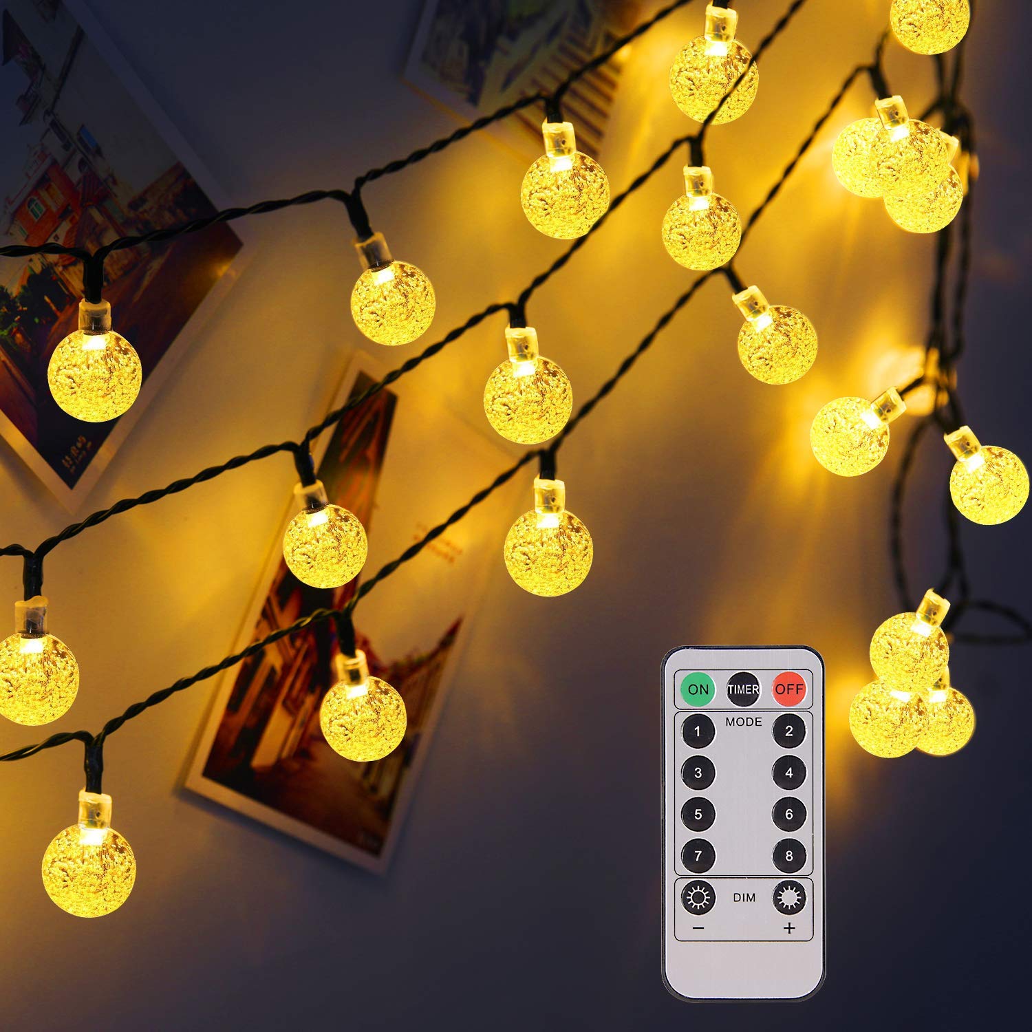 50 LEDs String Lights Indoor Battery Operated Fairy Lights for Home