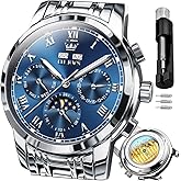 OLEVS Watches for Men Automatic Mechanical Self Winding Dress Wrist Watch Multifunction Calendar Waterproof Luminous