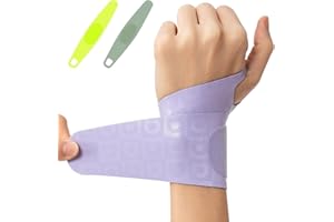 AOFIT Adjustable Wrist Brace for Pain Relief, Carpal Tunnel & Tendonitis Support – Ergonomic Compression, Breathable & Anti-Slip Design, Fits Left & Right Hand, Ideal for Sports,Gaming & Office Use (Orchid)