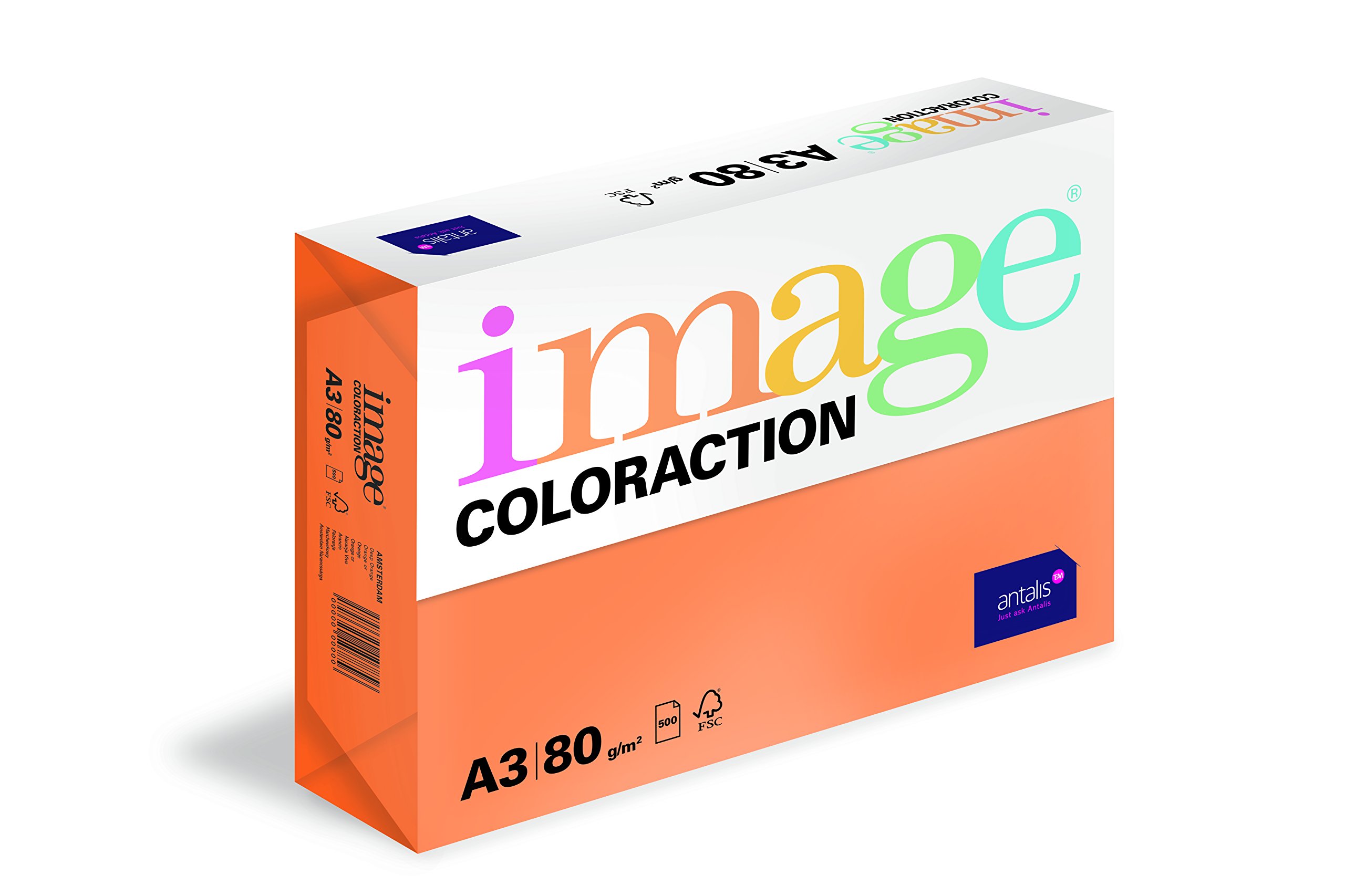 Image Coloraction Deep Orange (Amsterdam) A3 297x420mm 80gm2 fsc4 500sh/RM 5rm/BX