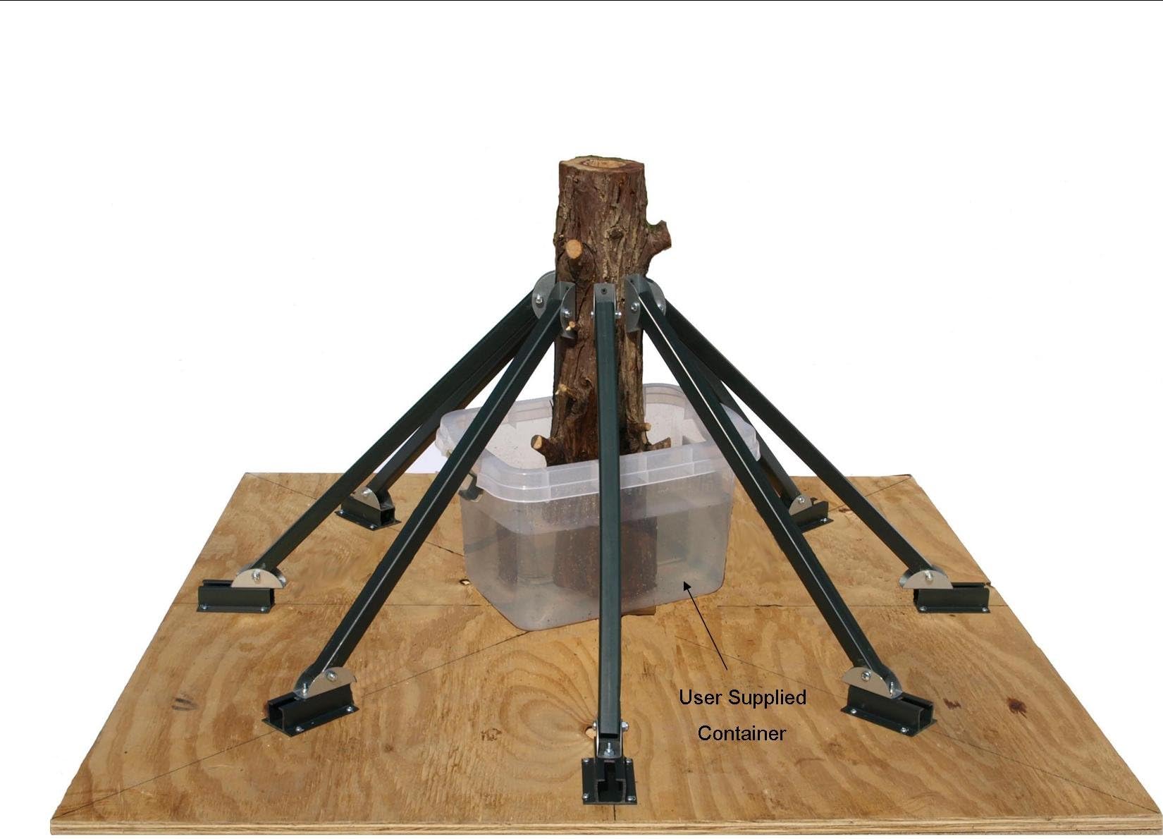 Heavy Duty 8 Brace Christmas Tree Stand. This New and Improved Stand for Big Christmas Trees!