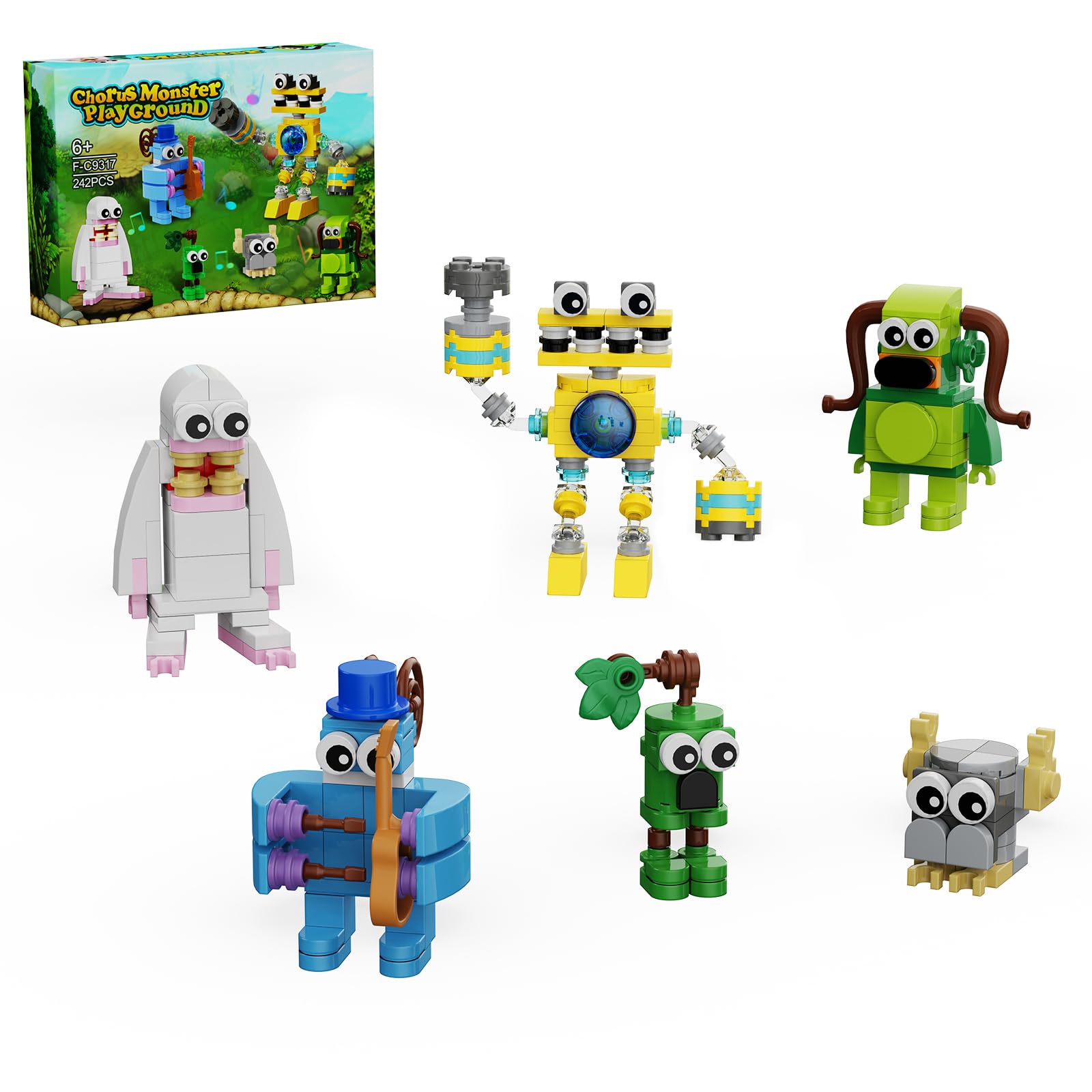 Photo 1 of Singing Building Set, Monsters Action Figure Game Toy Collectible Decoration Building Toy, Great Gift for Fans, Boys and Girls 6+ Years Old (242 Pieces)
