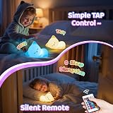 One Fire Night Light Cat Kids 16 Colors Dimmable Remote 1200mAh USB view 4
